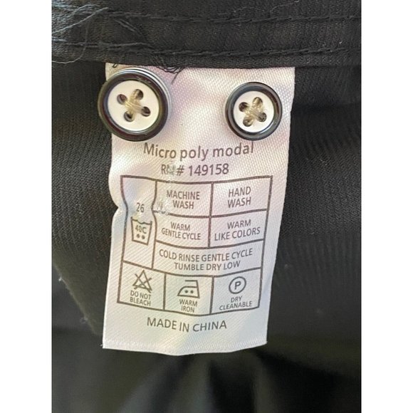 NEW Craft + Flow Mens XXL 2XL Black Long Sleeve Dress Shirt Wrist Cuff Detail - Picture 8 of 9